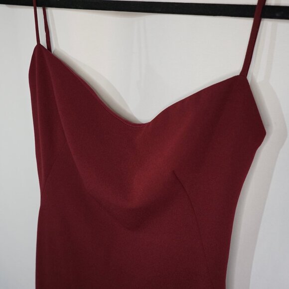 Katie May Pretty Bird Cowl Back Gown Size S - Burgundy - Picture 5 of 12